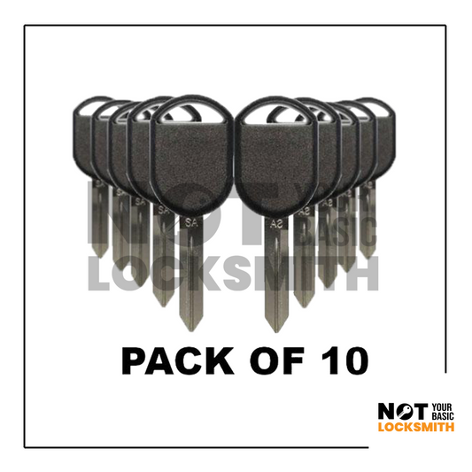 Ford 2000-2017 - H92 / H84 / Llave transpondedora (chip 4D63 de 80 bits) (MERCADO DE POSTVENTA) (PAQUETE DE 10)