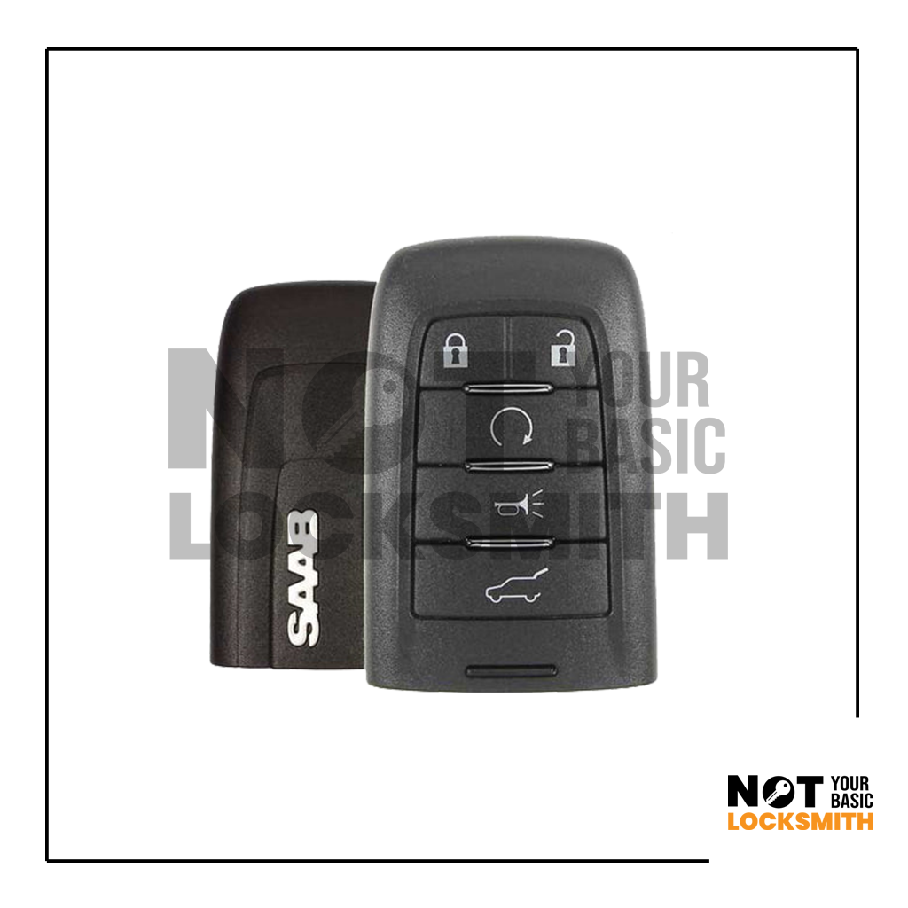 2011 Saab / 5-Button Smart Key / PN: 25849810 / NBG009768T (OEM Refurb)