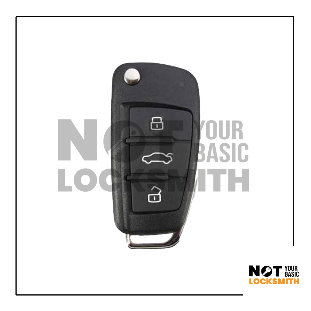 2015-2018 Audi A3 / Q3 / 3-Button Flip Key / PN: BVD 837 220A / NBGFS12A71 / MQB / 315 Mhz