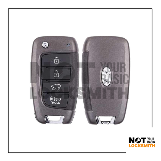 2019-2023 HYUNDAI SONATA 4B TRUNK FLIP KEY W/ TRANSPONDER ID47 TQ8-RKE-4F40